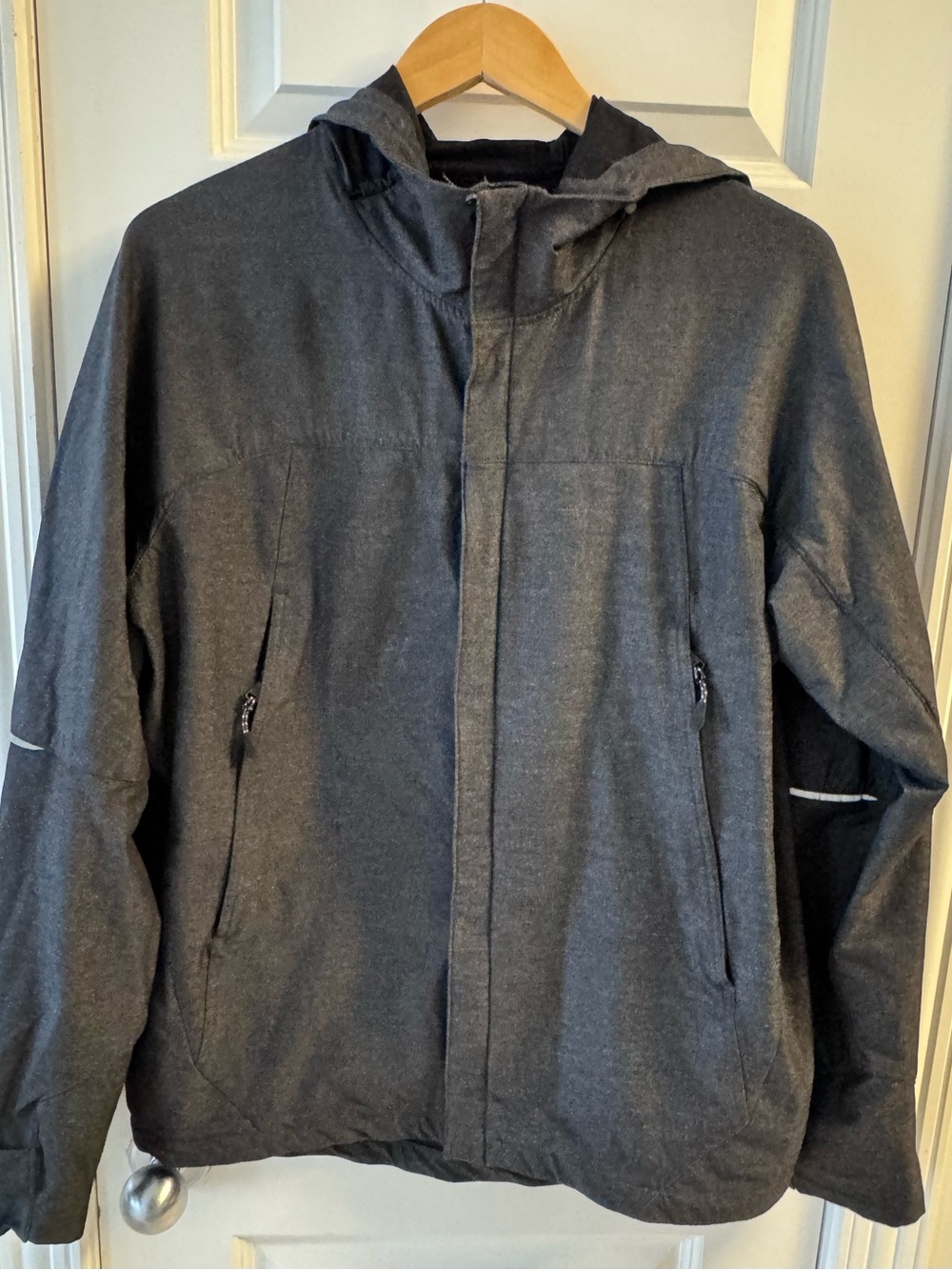 Michael Kors Men's Hooded Raincoat in Charcoal